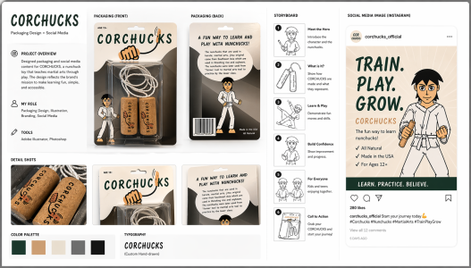Corchucks Product Packaging Design