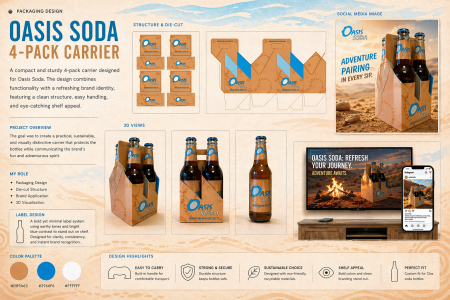 Oasis Soda – Packaging Design