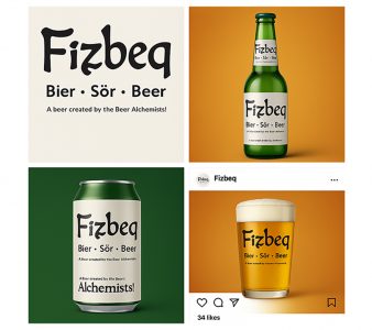 Fizbeq Beer Logo And Social Design